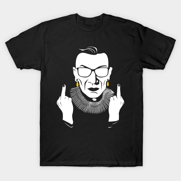 RBG Middle Finger T-Shirt by karmli